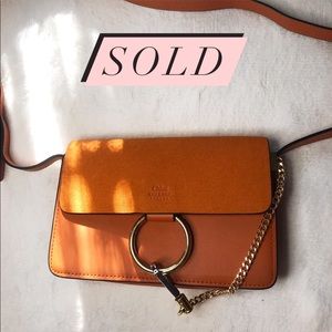 Chloé Faye Small Shoulder Bag - Classic Tobacco